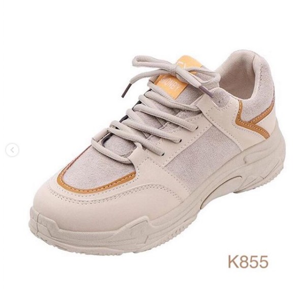 Sepatu wanita import sneakers tali K855