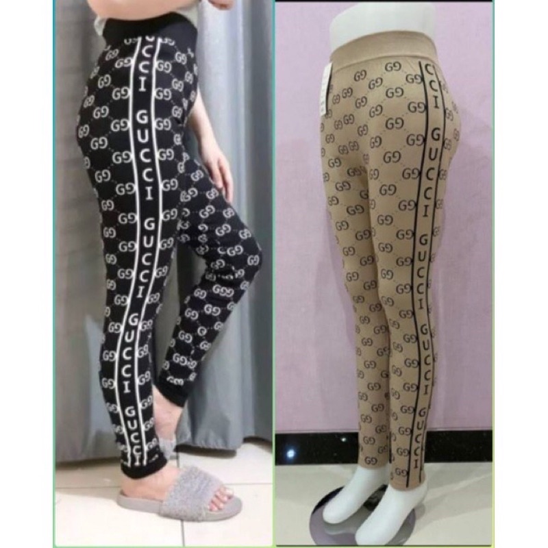 LEGING IMPORT WANITA MOTIF GG / LEGGING BRAND / LEJING IMPORT GC