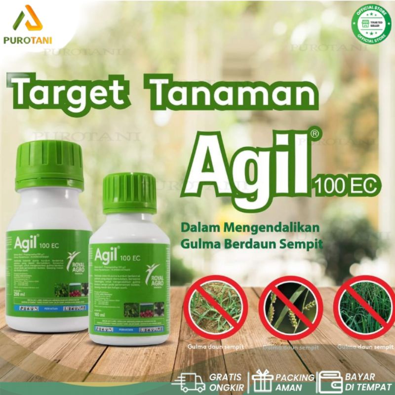 Obat rumput herbisida sistemik AGIL 100ec 100ml