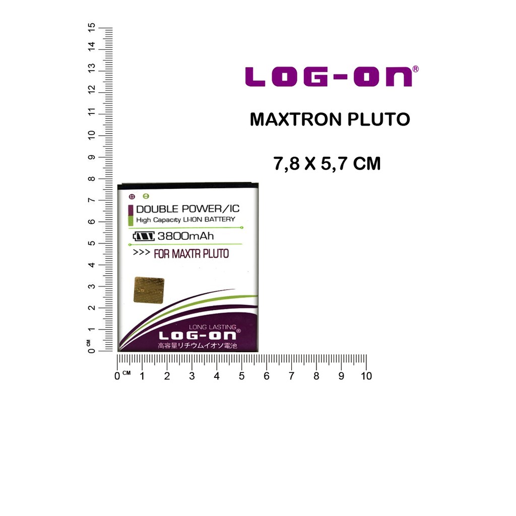 BATERAI MAXTRON PLUTO - LOG ON DOUBLE POWER BATTERY BATRE