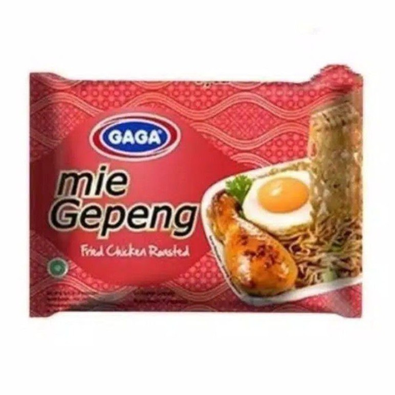 Gaga mi gepeng goreng rasa ayam panggang 67gram
