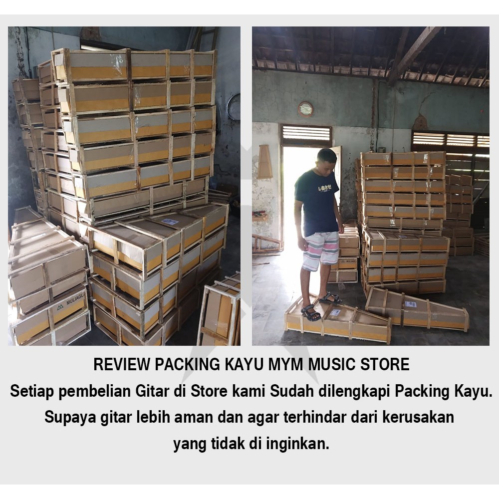 Gitar Akustik Taylor neck utuh Packing Kayu