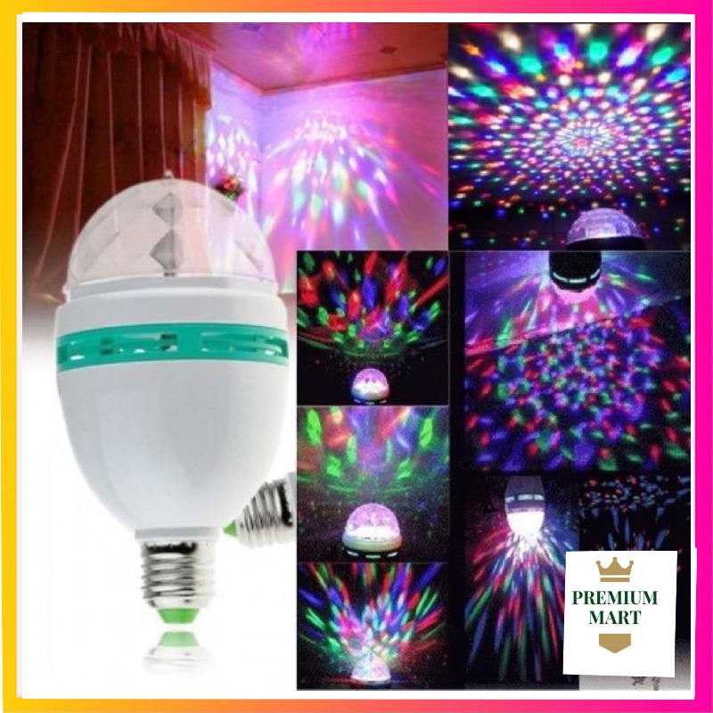 Lampu Disko Disco Full Warna Led Putar Kolour Rainbow rgb [PM]