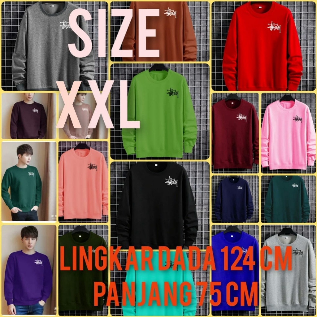 TOKO JASON/Baju Sweater Tussy/Sweater Pria Dewasa Lengan Panjang/Fashion Pria/Size XXL