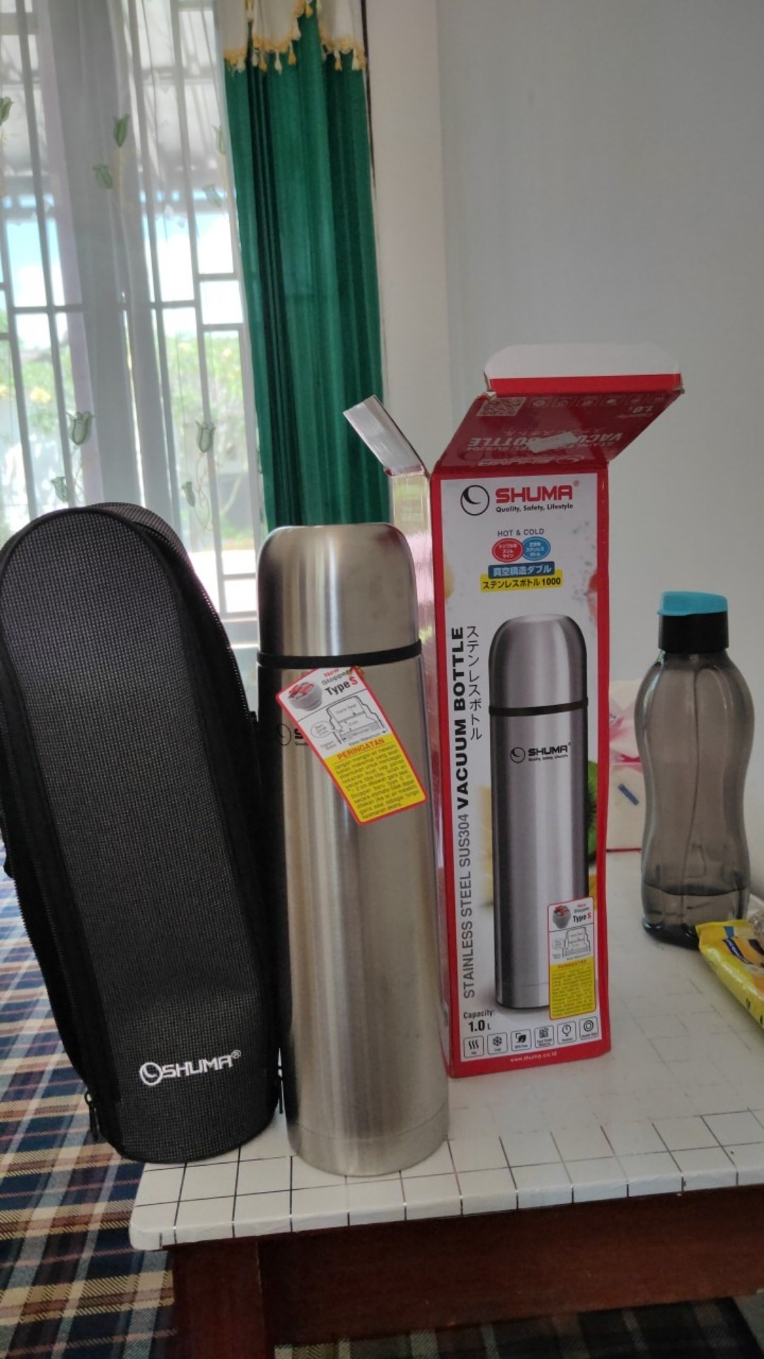 Shuma Stainless Steel Vacuum Bottle Free Bubble