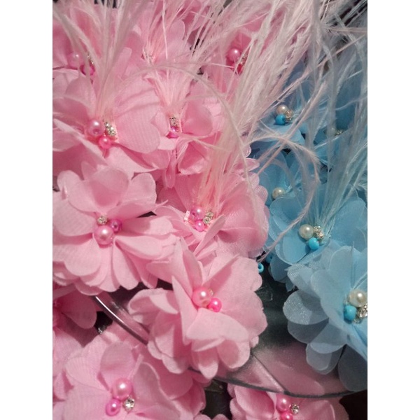 Bunga bulu manja ostrich panjang