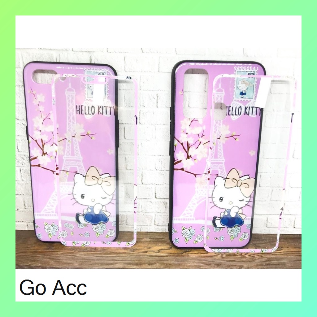 Softcase Tempered Glass karakter Oppo A31/Neo 5,A33,A53 2020,A3s,C1,A5s,A7,A12,A11k,Realme 2 Pro,U1,U2, 5/5s/5i/C3, 7i, C17, C15, Vivo Y11 Y12 Y15 Y17, Y30 ,Y30i,Y50, Xiaomi Redmi 8A,9/Prime,Note 9,Note 9 Pro HCTG 25