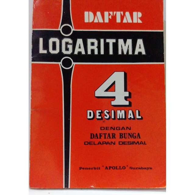 

Buku Daftar alogaritma 4 desimal