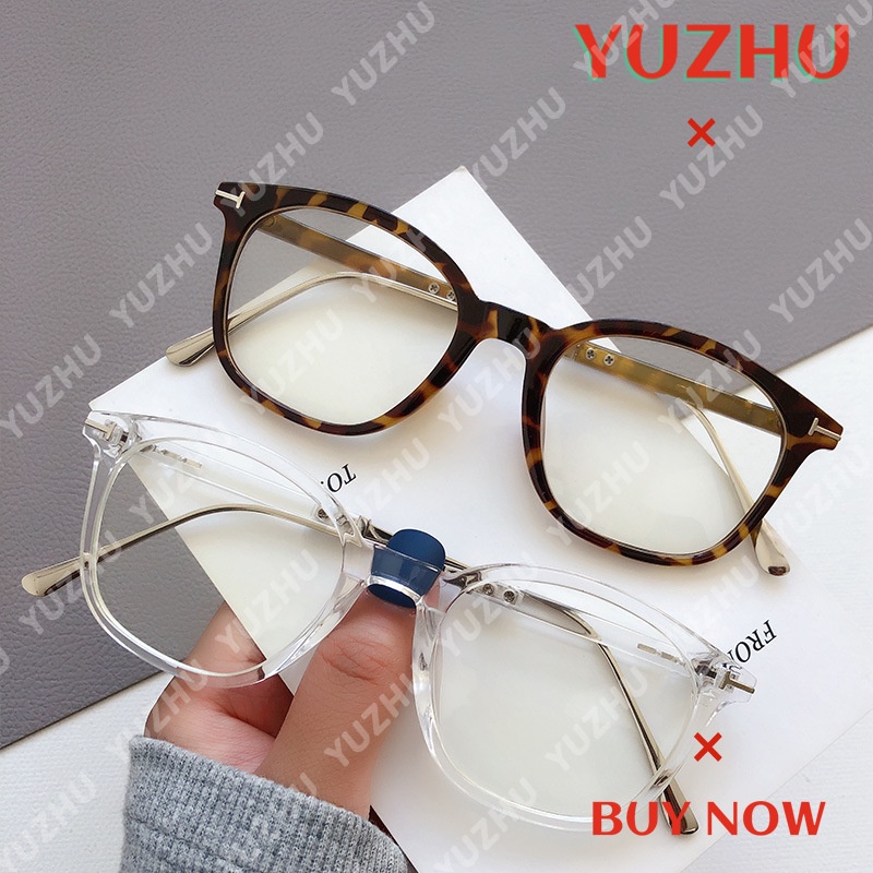 （YUZHU）COD Besi Frame Kacamata Anti Radiasi Wanita Kacamata Komputer Bulat Korea Gaya Eyeglasses