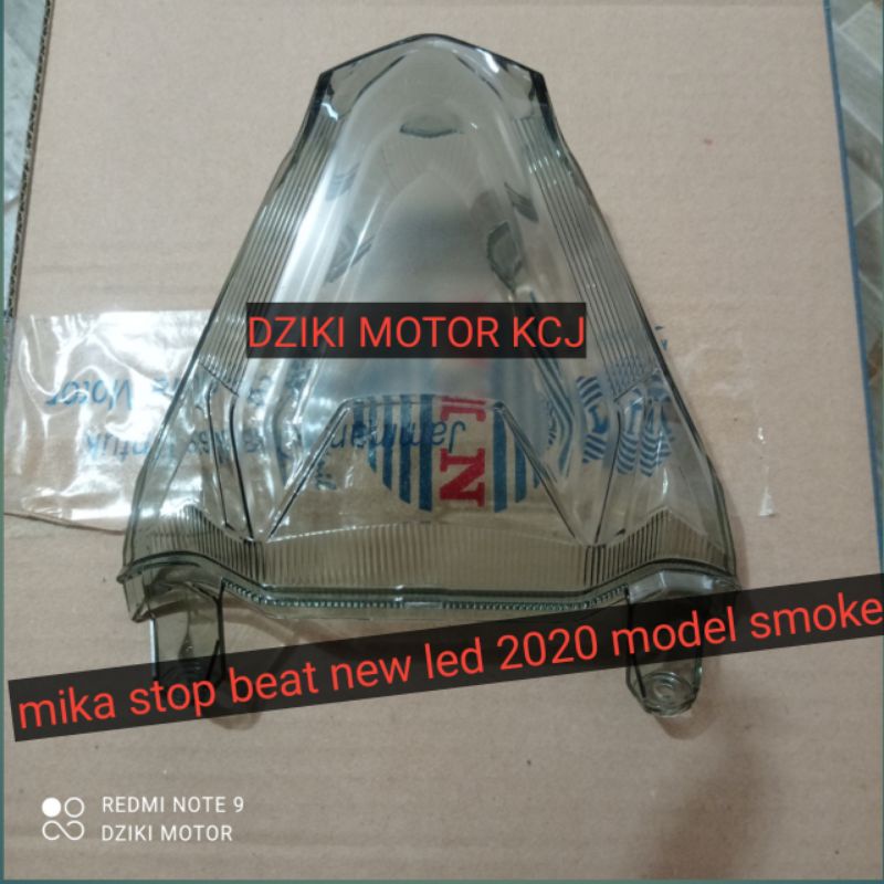 Kaca Mika Lampu Rem Belakang Bening Putih Smoke Honda Beat FI New LED Deluxe 2020 2021 K1A Merek WIN