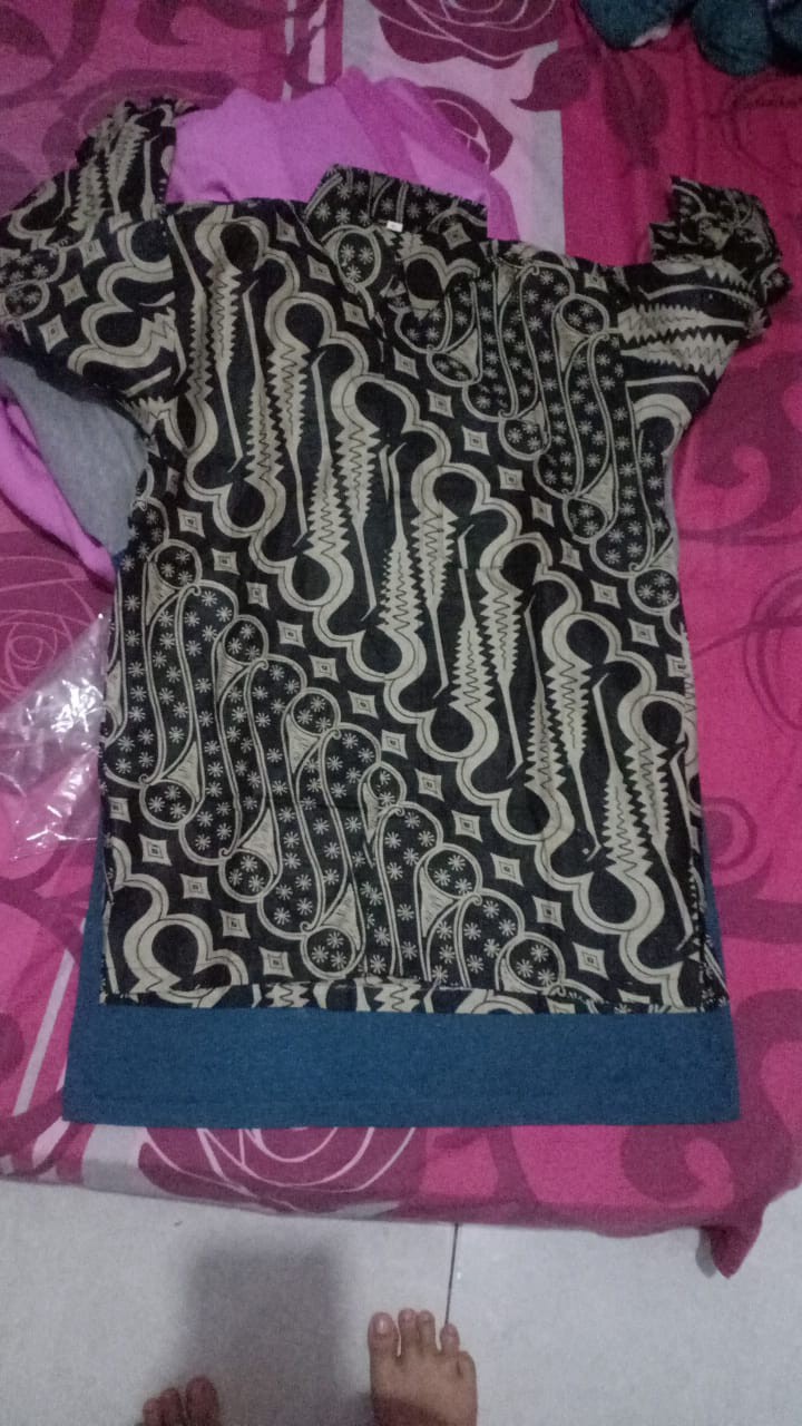 Ms Gamis Batik Sriwedari Maxi Super Jumbo Xxl Ld 110