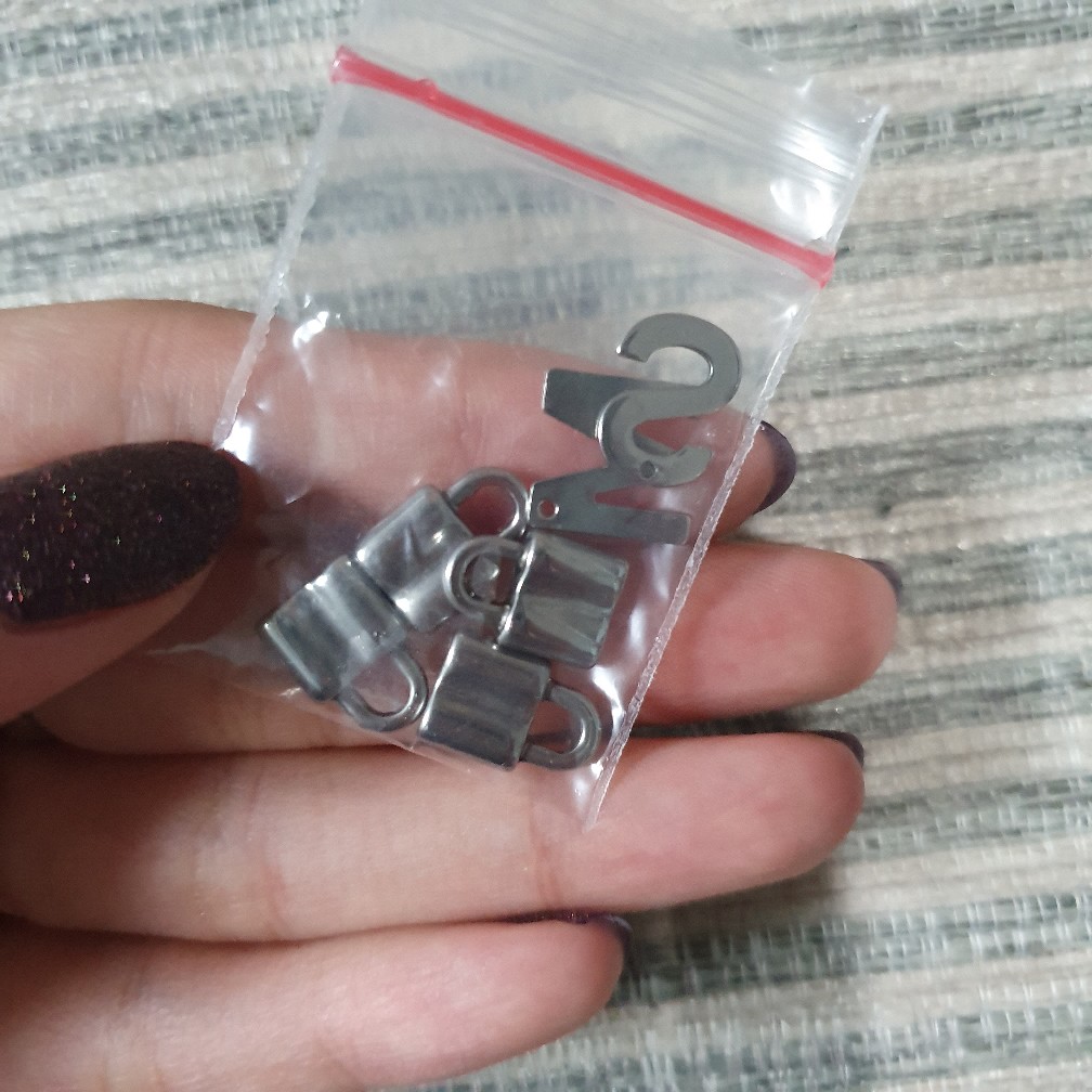 4 Pcs Mini Padlock Charm Gembok Bts Stainless Steel