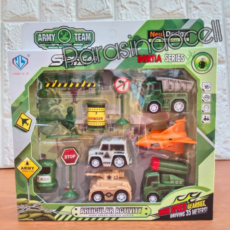 Mainan Diecast Tentara Militer Mini