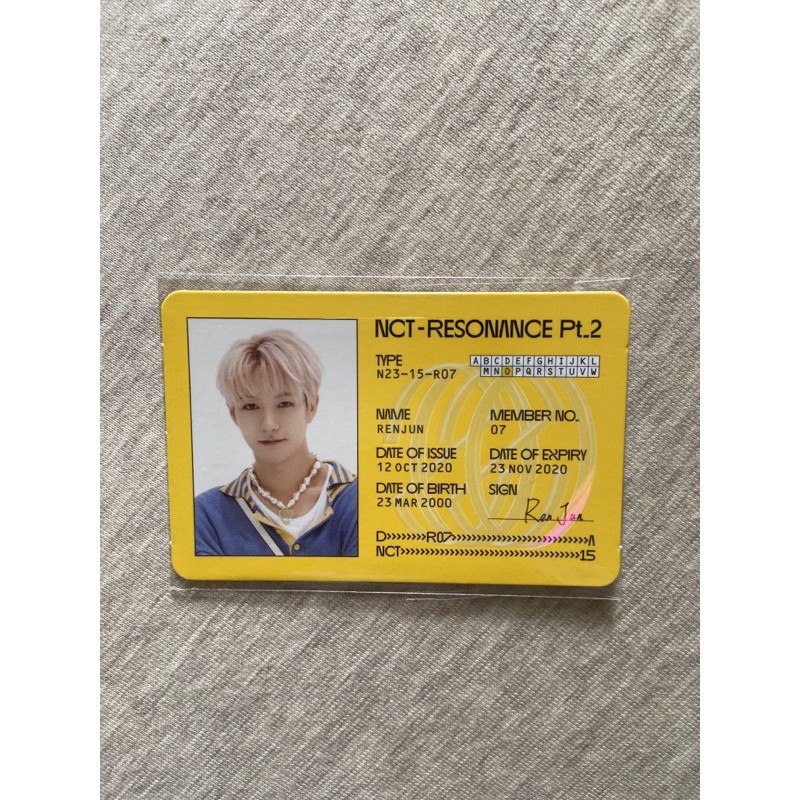 PC ID RENJUN DEPARTURE NCT RESONANCE PT 2