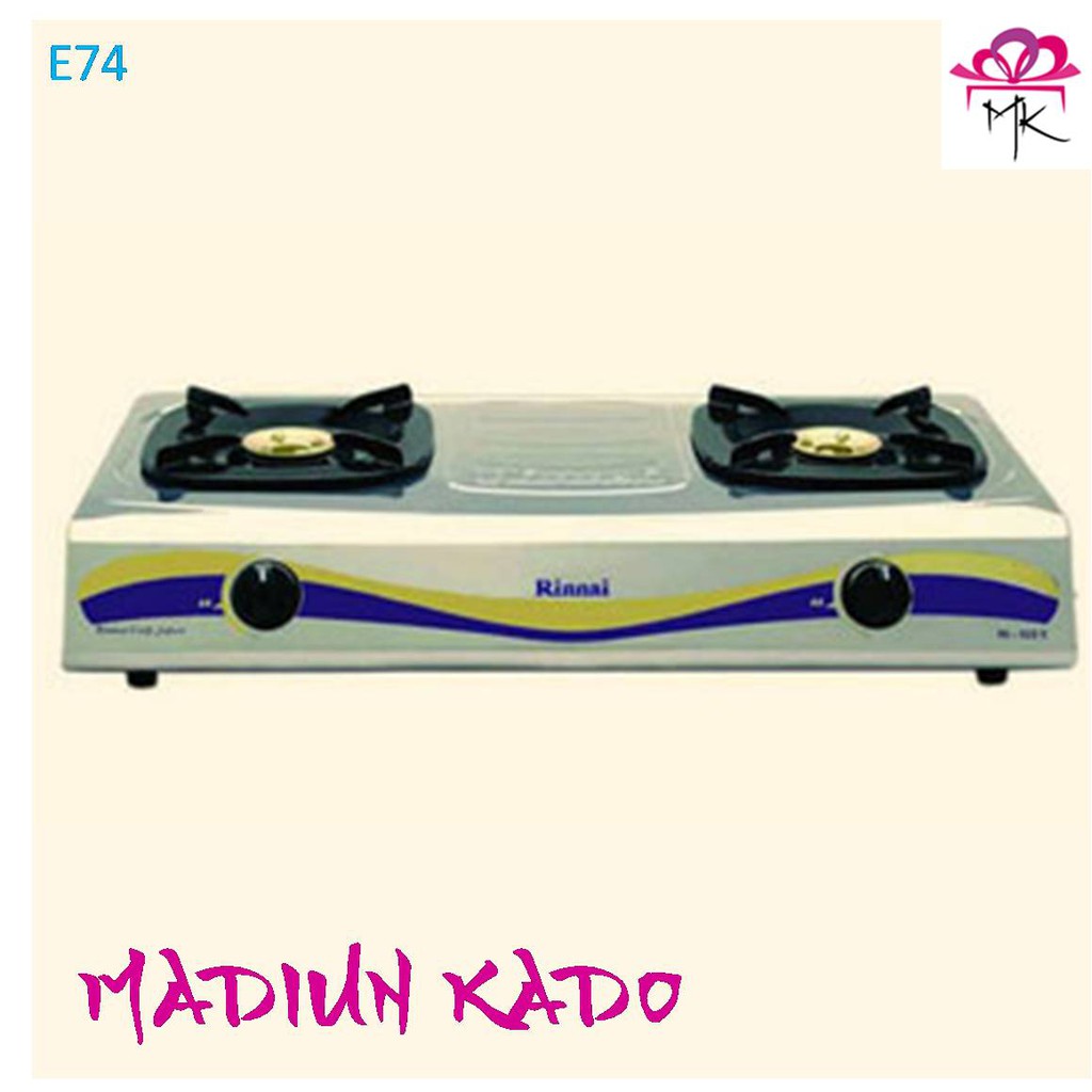 Kompor Gas Rinnai RI 522 E / 522A Dua Tungku