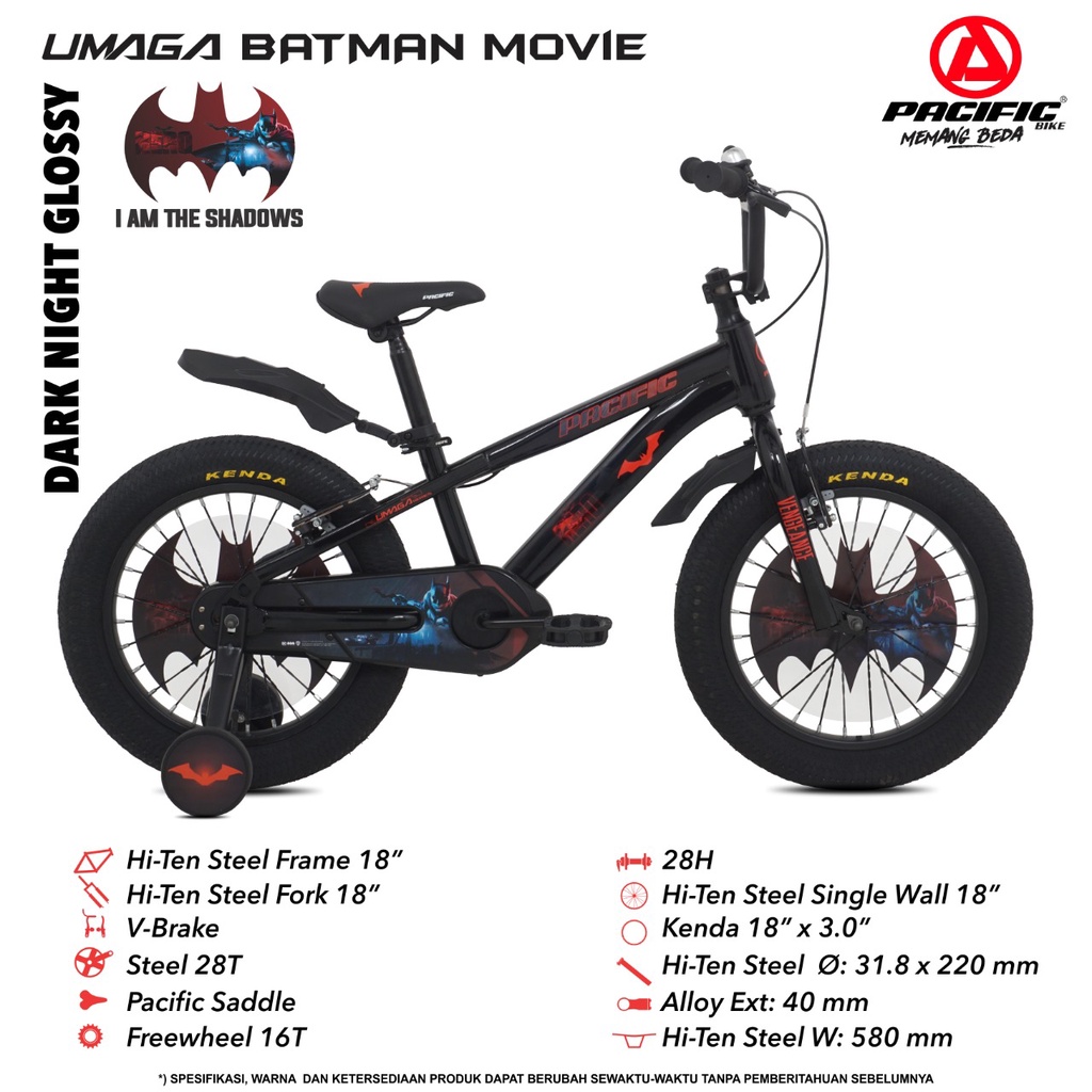 Sepeda BMX 18 Pacific batman movie 3.0