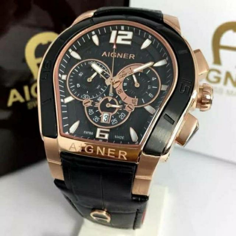 Jam Tangan Aigner Palermo Super Premium Graden AAA - Jam Tangan Aigner Palermo Tali Kulit - Aigner