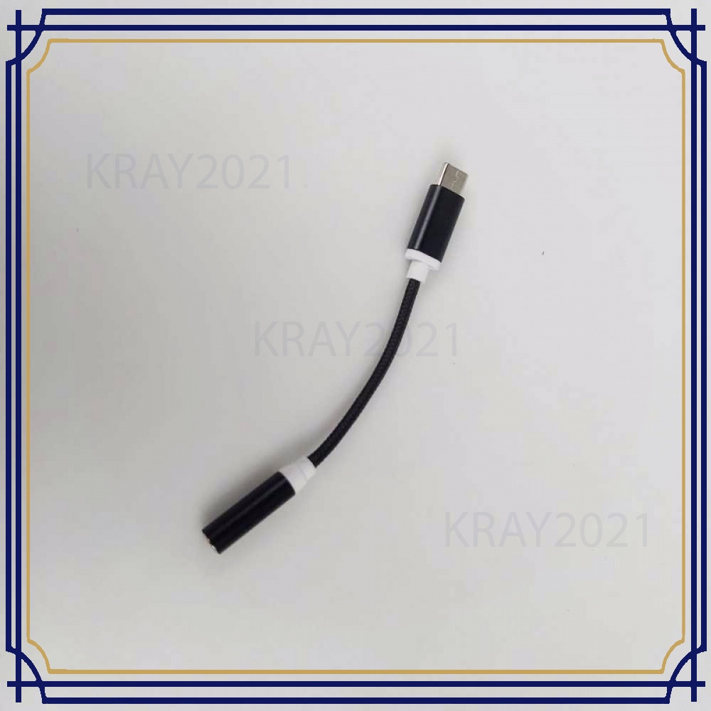 Kabel Adaptor USB Type C ke 3.5mm Audio Port Braided - CB282