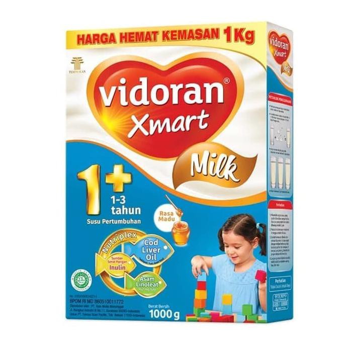 

Vidoran Susu Xmart 1+ Nutriplex Susu Formula 1000 G - Madu