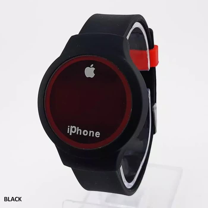 JAM TANGAN IPHONE WATCH BULAT FASHION COWOK CEWEK MURAH Strap Rubber