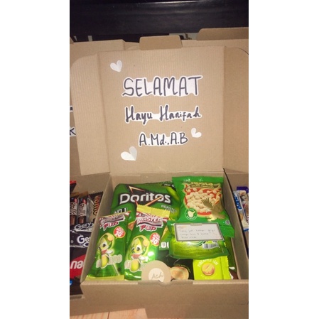 

SNACK BOX GIFT | ONE COLOR GREEN EDITION | ACHIGIFT.ID