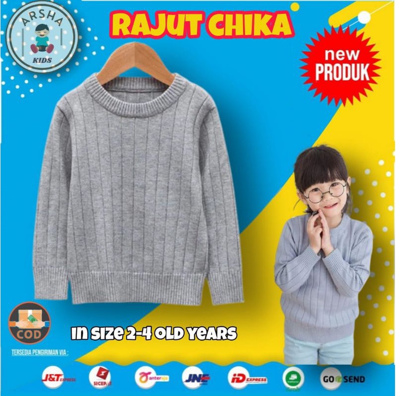 SWEATER RAJUT ANAK SWITER SWETER CARDIGAN RAJUT ANAK LAKI LAKI PEREMPUAN ATASAN RAJUT ANAK CHIKA