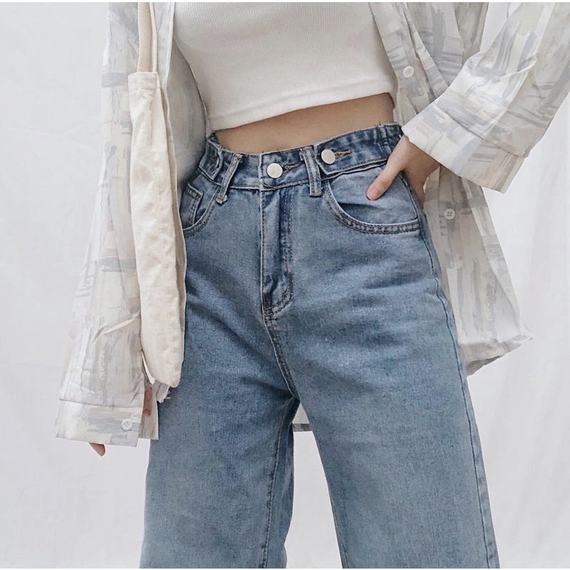 CLOTHIER - Clio Adjustable Baggy Jeans | Unisex Wide Leg Jeans