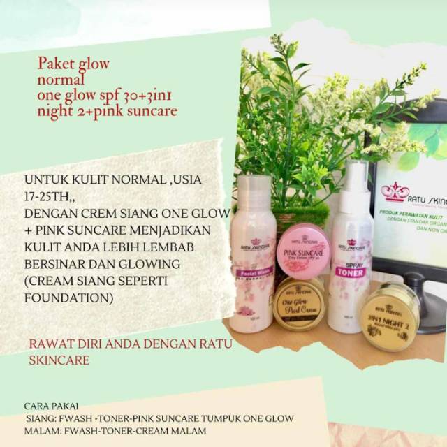 Ratu Skincare "Paket Glowing Kulit Normal"