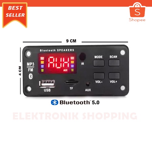 KIT MODUL MP3 PLAYER BLUETOOTH 5.0 TERBARU