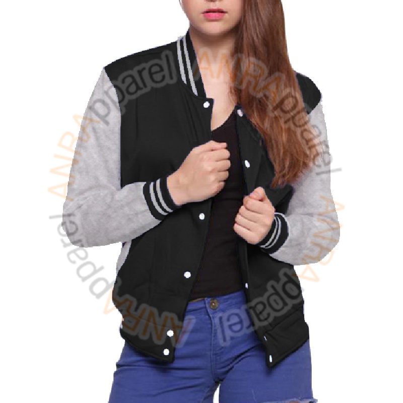 BASEBALL Jaket Milea Dilan Varsity Kancing Wanita | Jaket Sweater | Jaket Cewek Keren | Jaket Flee