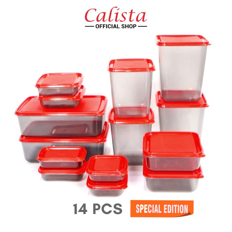 Jual Toples Kotak Plastik Set Calista Otaru Smoke Sealware Set Isi