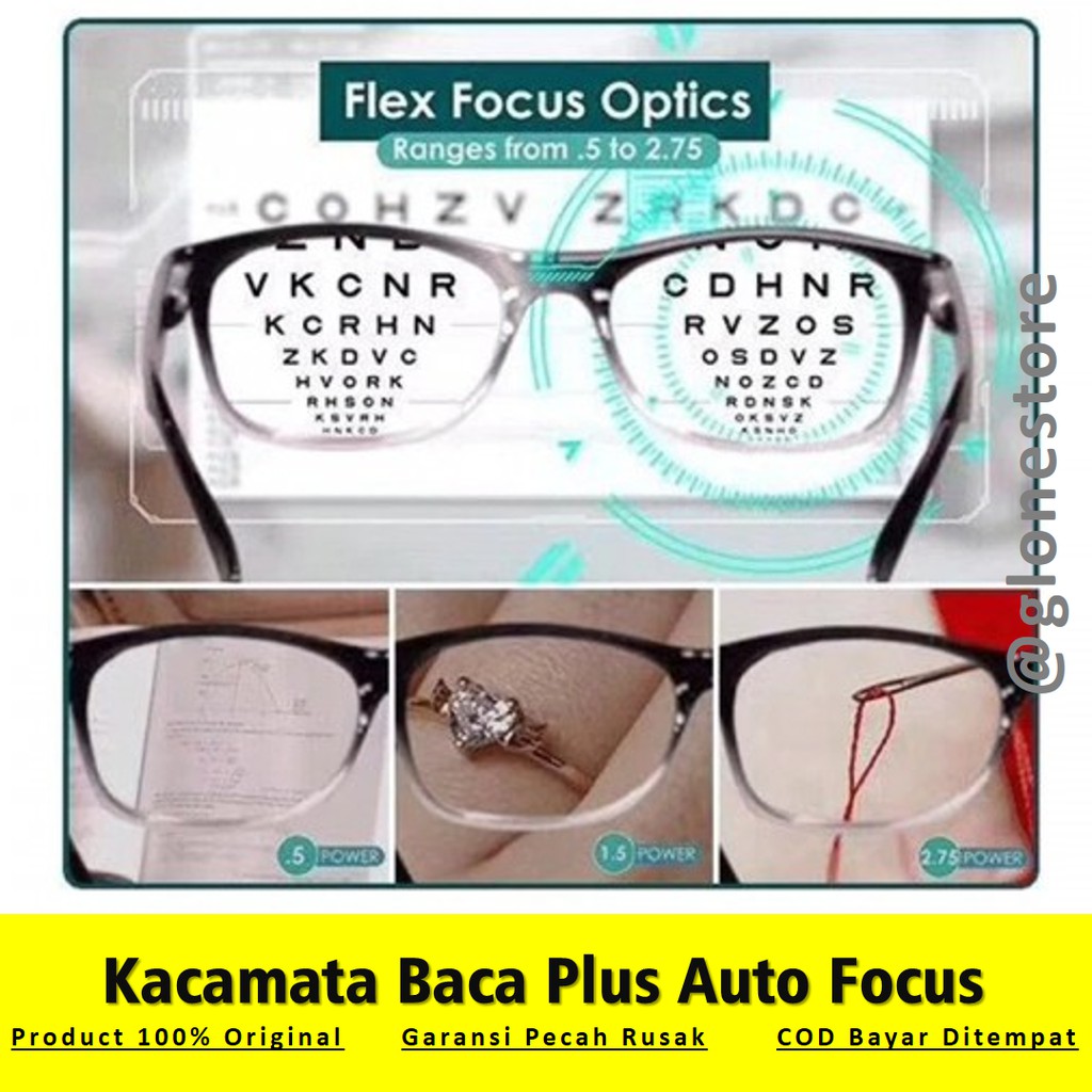 Kacamata Baca Plus Auto Focus ONE POWER READERS Untuk Pria Dan Wanita 100% Original / Kaca Mata Pemb