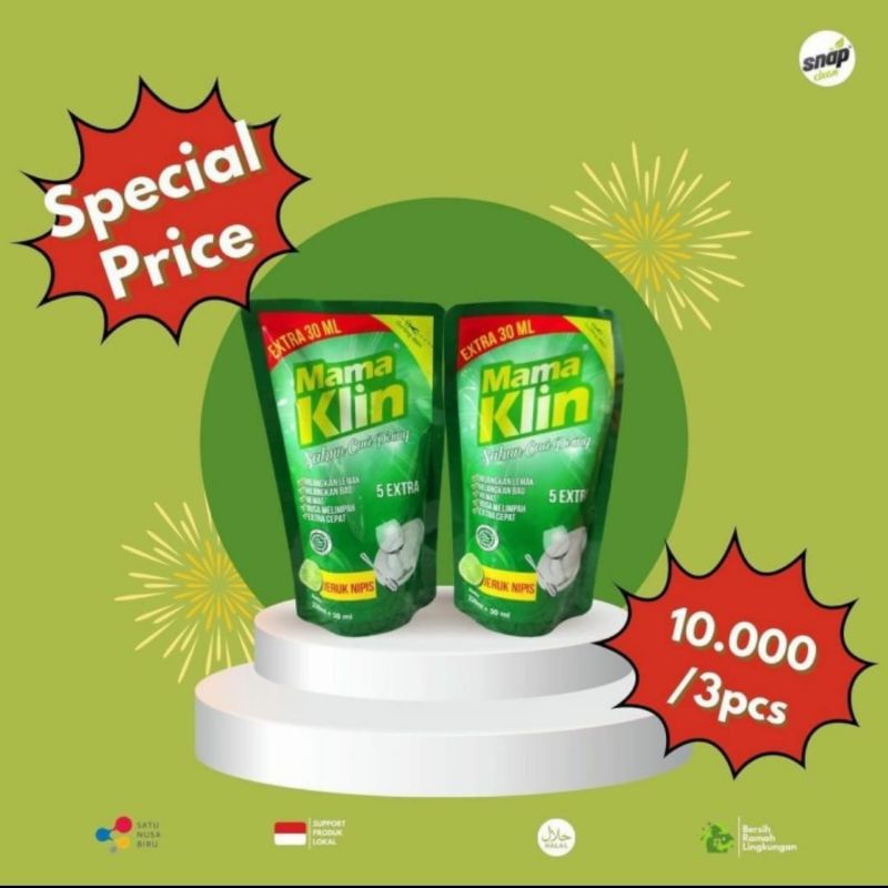 mama klin 250 ml sabun cuci piring