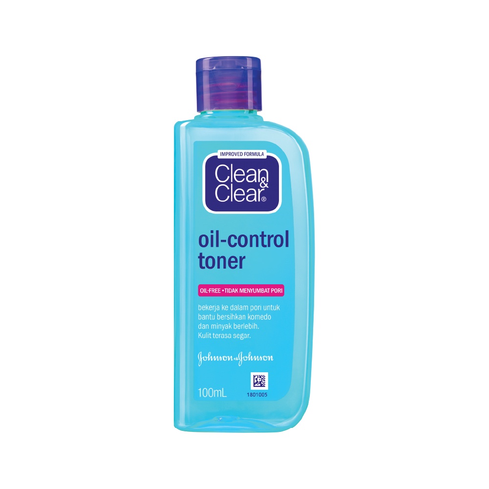 Clean &amp; Clear Oil Control Toner Perawatan Pembersih Penyegar Wajah 100ml