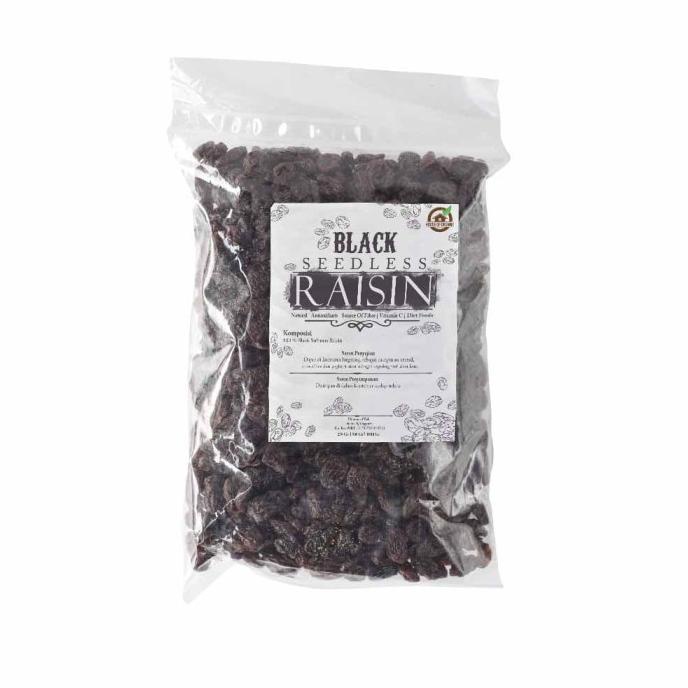 

Black Seedless Raisins (Kismis hitam tanpa biji) 1 Kg