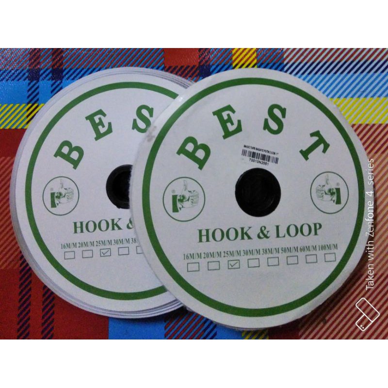 Velcro Putih Hook & Loop 2,5cm