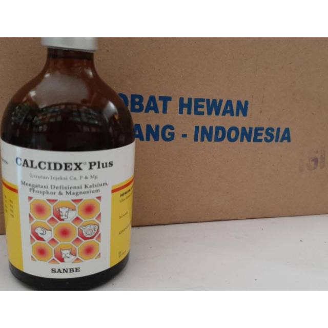 CALCIDEX PLUS 100 ml Obat kelumpuhan sapi, kambing, domba