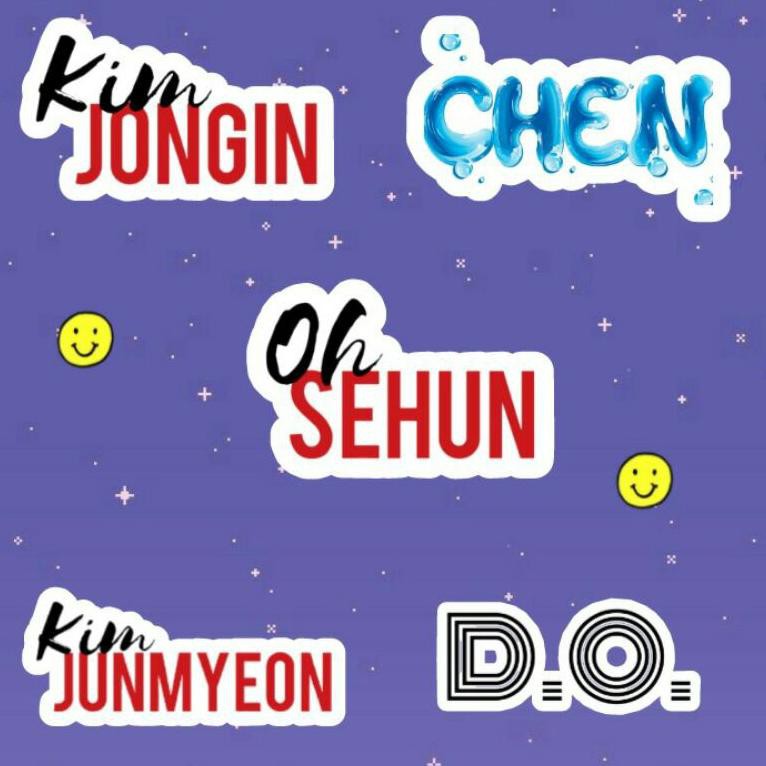 

MEN SALE [30PCs] STIKER STICKER EXO/KOREA UNTUK LAPTOP/HELM/LEMARI/JURNAL/CRAFT/DIY