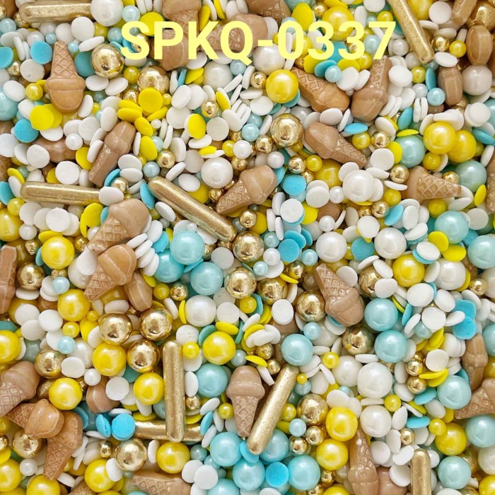 

SPKQ-0337 SPRINKLES SPRINKLE SPRINGKEL 250GR MIX ICE CREAM BIRU KUNING TERMURAH