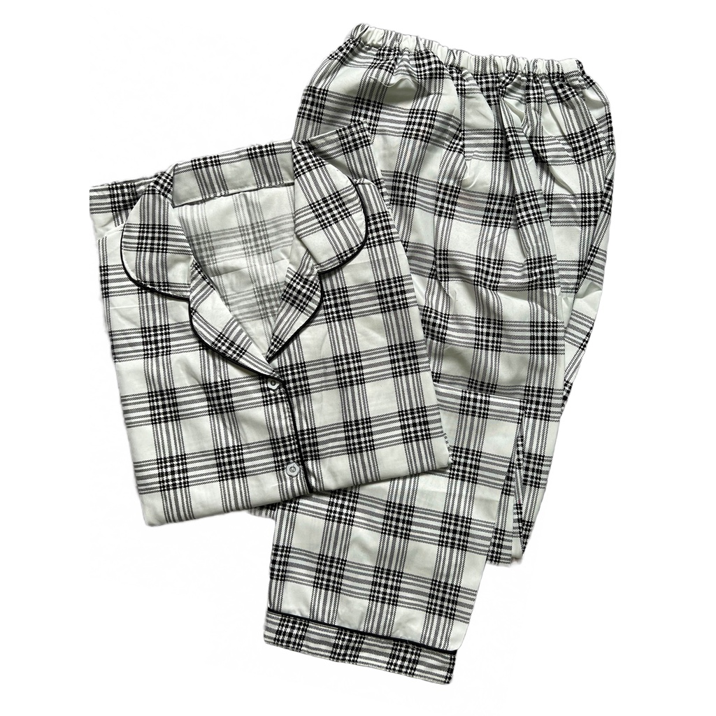 BAJU TIDUR WANITA / SETELAN PIYAMA WANITA / PIYAMA WANITA CANTIK KATUN MOTIF CP