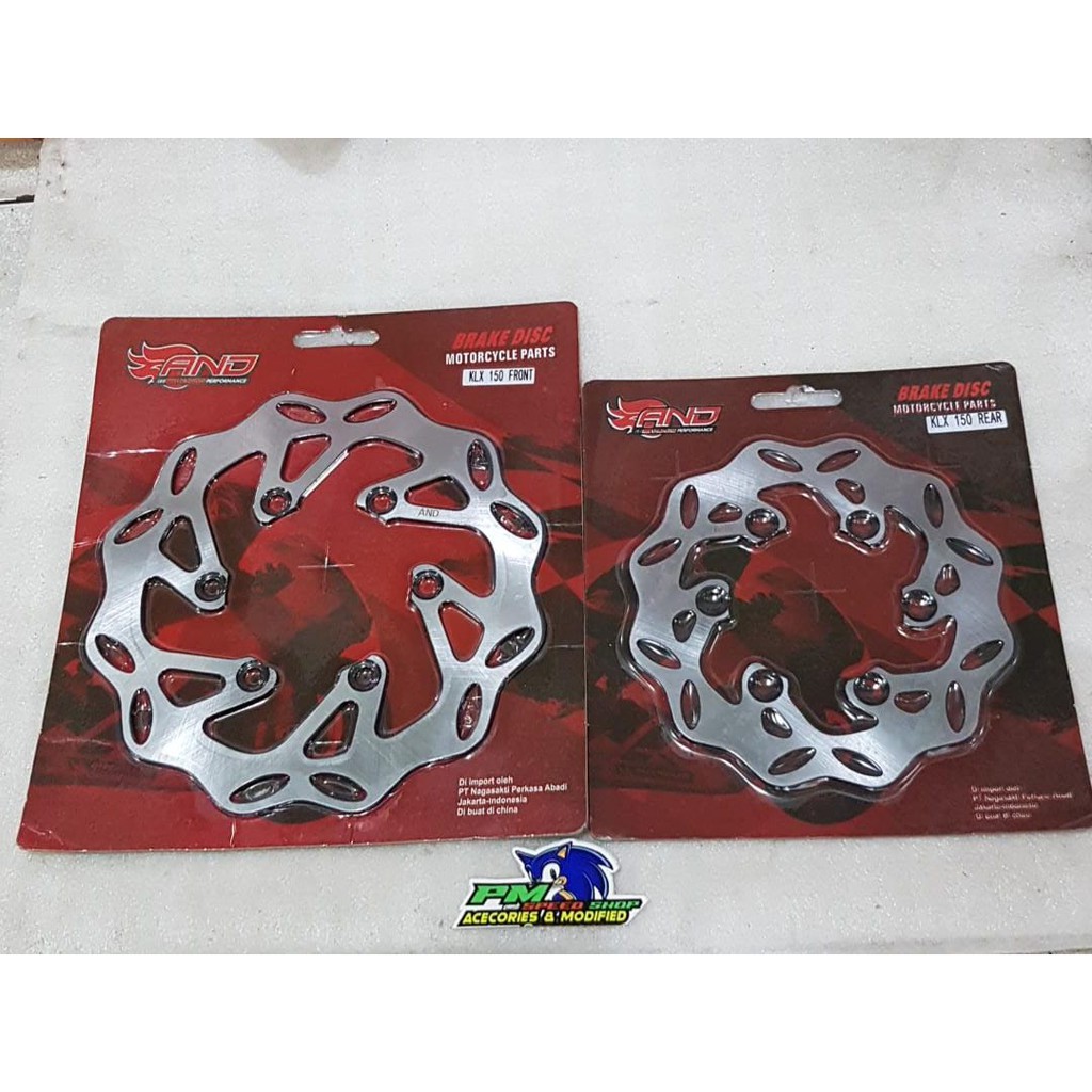 PIRINGAN CAKRAM KLX VARIASI DEPAN BELAKANG