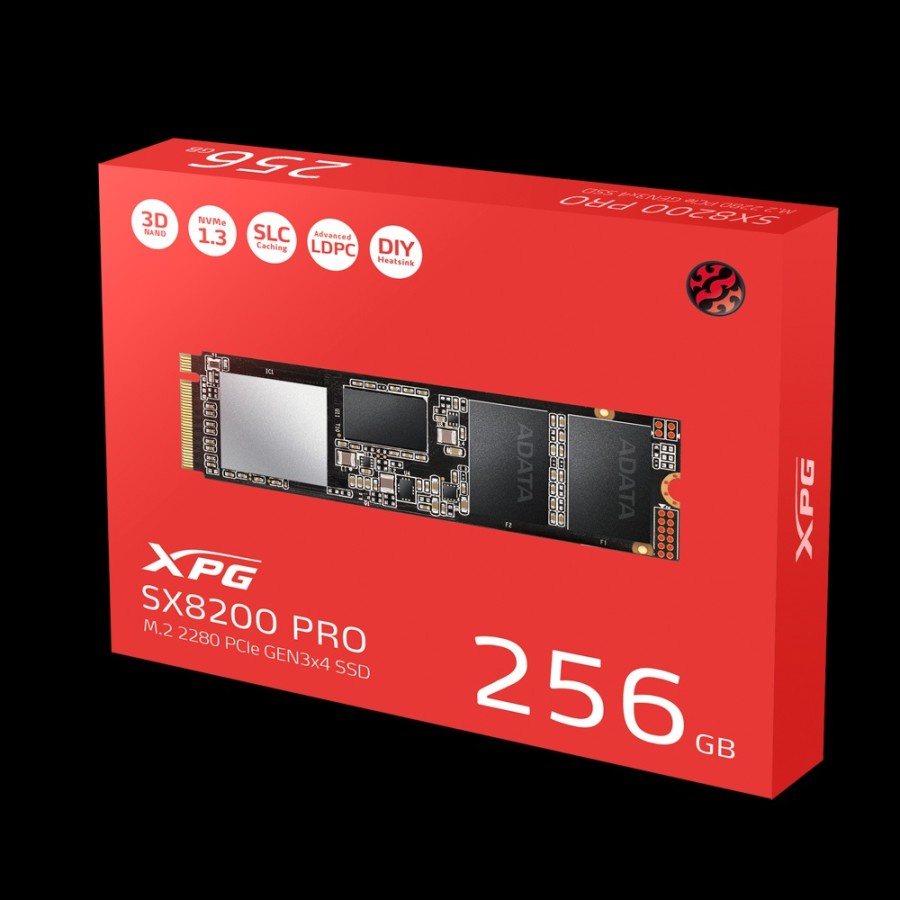 SSD ADATA XPG PRO 256GB SX8200PRO NVME M2 NEW