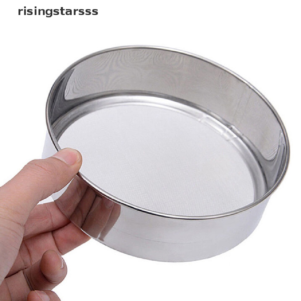 Rsid Span-new Stainless Steel Jaring Halus Saringan Minyak Tepung Colander Sifter Sieve Untuk Dapur