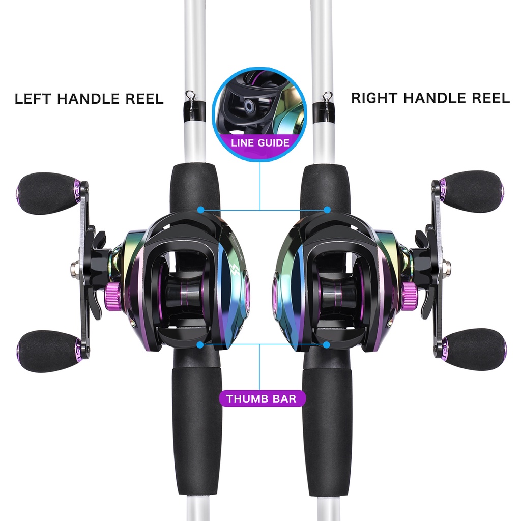 19 + 1BB Metal Reel Pancing Mesin Memancing Ultra Ringan 10 KG MAX Drag Power Casting Memancing Kanan/Kiri Tangan Fishing Reel