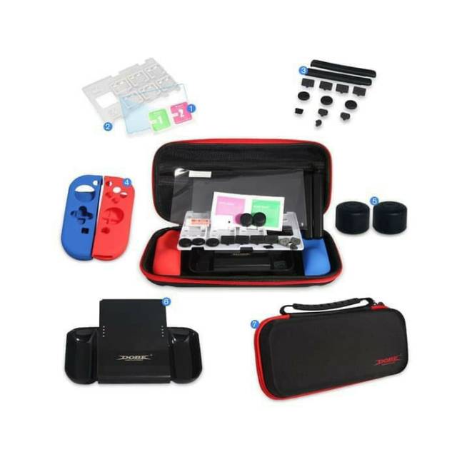 DOBE Protective Kit 7 in 1 Nintendo Switch