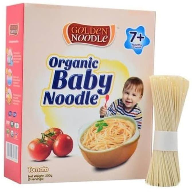 

Organic Baby Noodle Tomato Mie Misua Bayi Tomat 200 gr - Golden Noodle TERBATAS