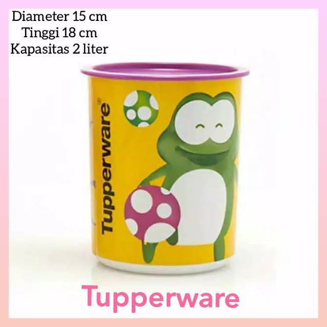 Toples susu tupperware  motif lucu pinguin kodok
