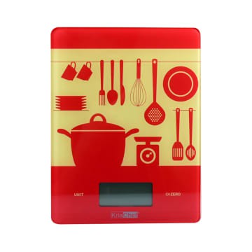 Krischef Timbangan Dapur Digital - Merah