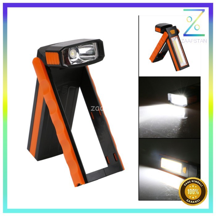 TaffLED Senter LED Camping Magnetic COB 600 Lumens - CB600 - Orange