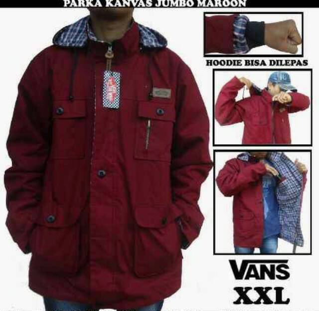 Jaket Parka Jumbo XXL  Unisex Pria Wanita